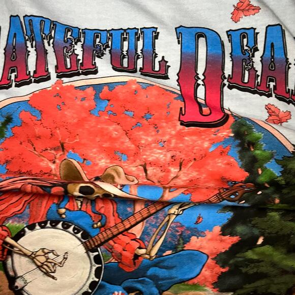 Grateful Dead 🍁 “1994 Fall Tour Skeleton Banjo” Long Sleeve Tee – Size XL - Picture 8 of 11